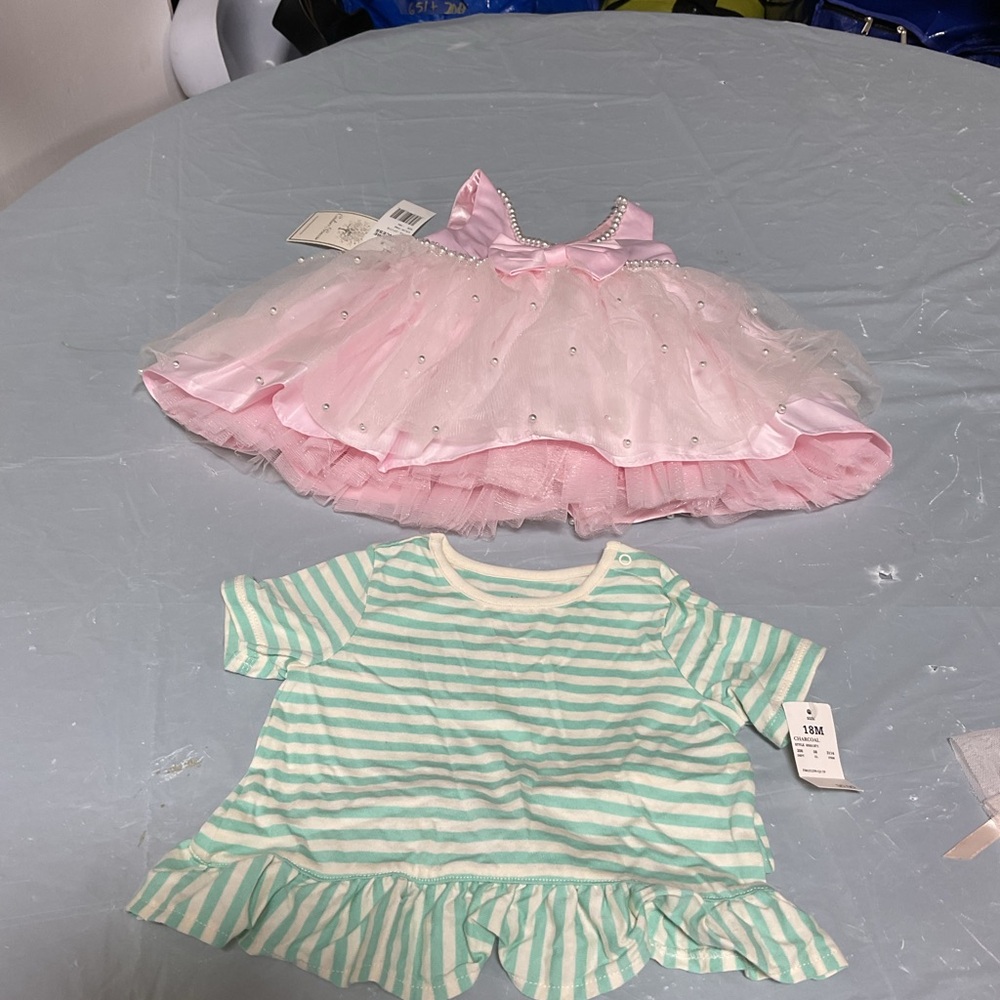 Pink Tulle Party Dress for Girls with Bow Detail